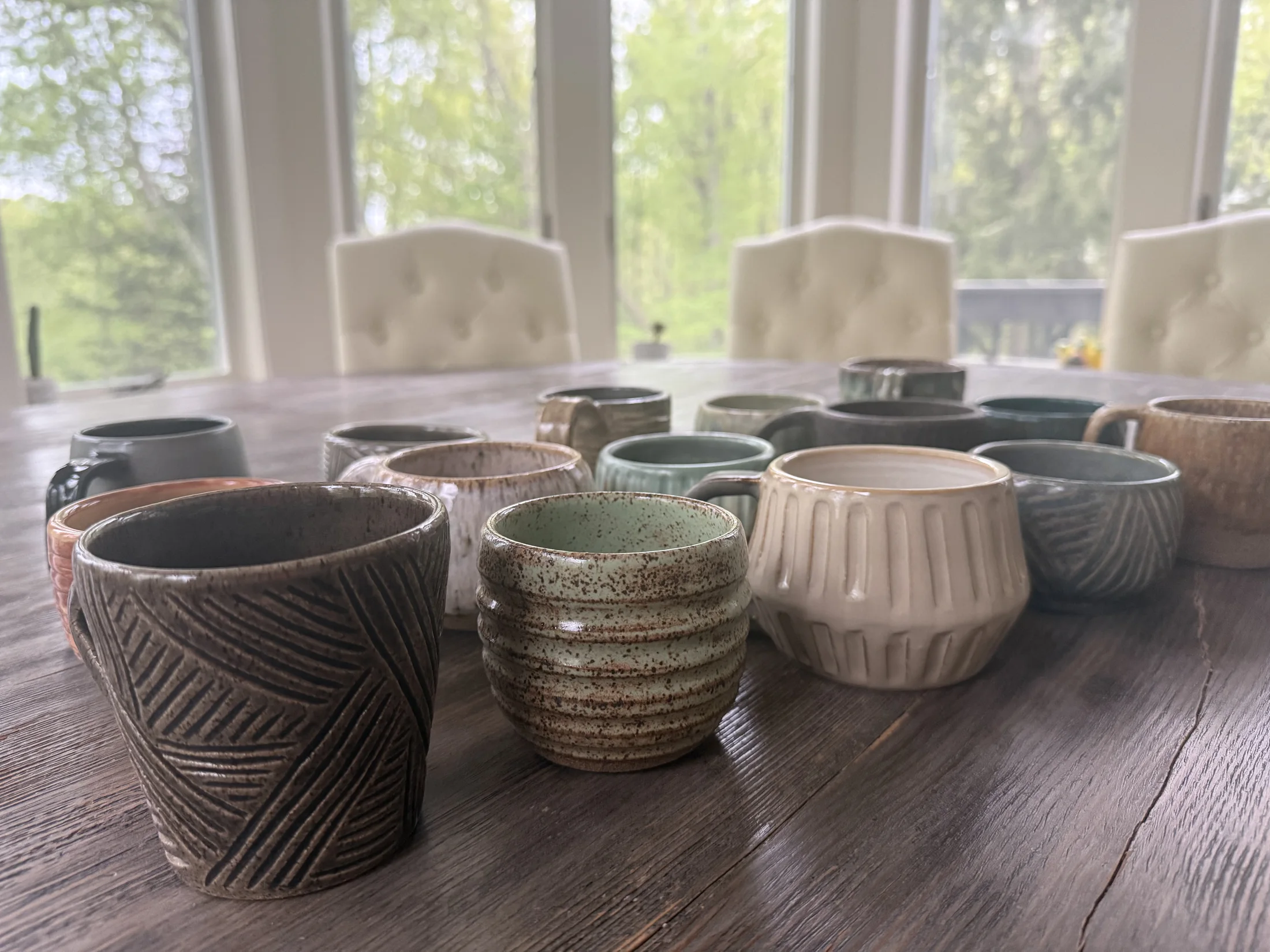 Ceramic studio moment by Cami Boehme